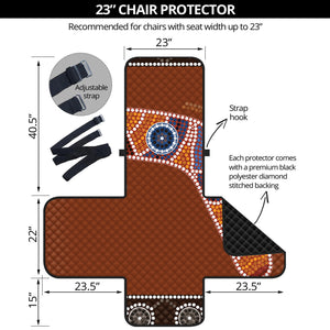 Aboriginal Dot Boomerang Print Armchair Protector