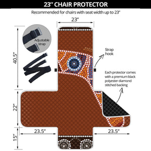 Aboriginal Dot Boomerang Print Armchair Protector