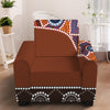 Aboriginal Dot Boomerang Print Armchair Slipcover