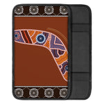 Aboriginal Dot Boomerang Print Car Center Console Cover