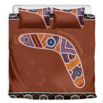 Aboriginal Dot Boomerang Print Duvet Cover Bedding Set