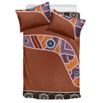Aboriginal Dot Boomerang Print Duvet Cover Bedding Set