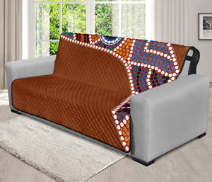 Aboriginal Dot Boomerang Print Futon Protector