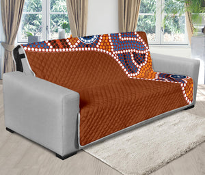 Aboriginal Dot Boomerang Print Futon Protector