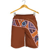 Aboriginal Dot Boomerang Print Men's Shorts