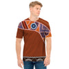 Aboriginal Dot Boomerang Print Men's T-Shirt