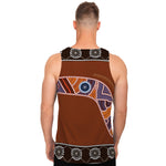 Aboriginal Dot Boomerang Print Men's Tank Top