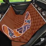 Aboriginal Dot Boomerang Print Pet Car Back Seat Cover