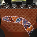 Aboriginal Dot Boomerang Print Pet Car Back Seat Cover