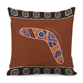 Aboriginal Dot Boomerang Print Pillow Cover