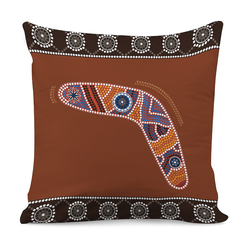 Aboriginal Dot Boomerang Print Pillow Cover