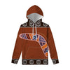 Aboriginal Dot Boomerang Print Pullover Hoodie