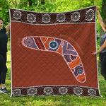 Aboriginal Dot Boomerang Print Quilt