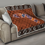 Aboriginal Dot Boomerang Print Quilt