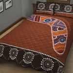 Aboriginal Dot Boomerang Print Quilt Bed Set