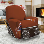 Aboriginal Dot Boomerang Print Recliner Slipcover