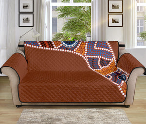 Aboriginal Dot Boomerang Print Sofa Protector