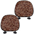Aboriginal Indigenous Dot Pattern Print Car Headrest Covers