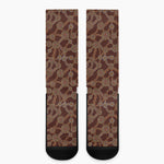 Aboriginal Indigenous Dot Pattern Print Crew Socks