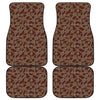 Aboriginal Indigenous Dot Pattern Print Front and Back Car Floor Mats