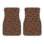 Aboriginal Indigenous Dot Pattern Print Front Car Floor Mats