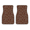 Aboriginal Indigenous Dot Pattern Print Front Car Floor Mats