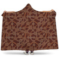 Aboriginal Indigenous Dot Pattern Print Hooded Blanket