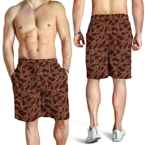 Aboriginal Indigenous Dot Pattern Print Men's Shorts