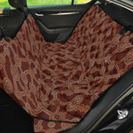 Aboriginal Indigenous Dot Pattern Print Pet Car Back Seat Cover