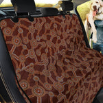 Aboriginal Indigenous Dot Pattern Print Pet Car Back Seat Cover