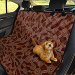 Aboriginal Indigenous Dot Pattern Print Pet Car Back Seat Cover