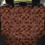 Aboriginal Indigenous Dot Pattern Print Pet Car Back Seat Cover