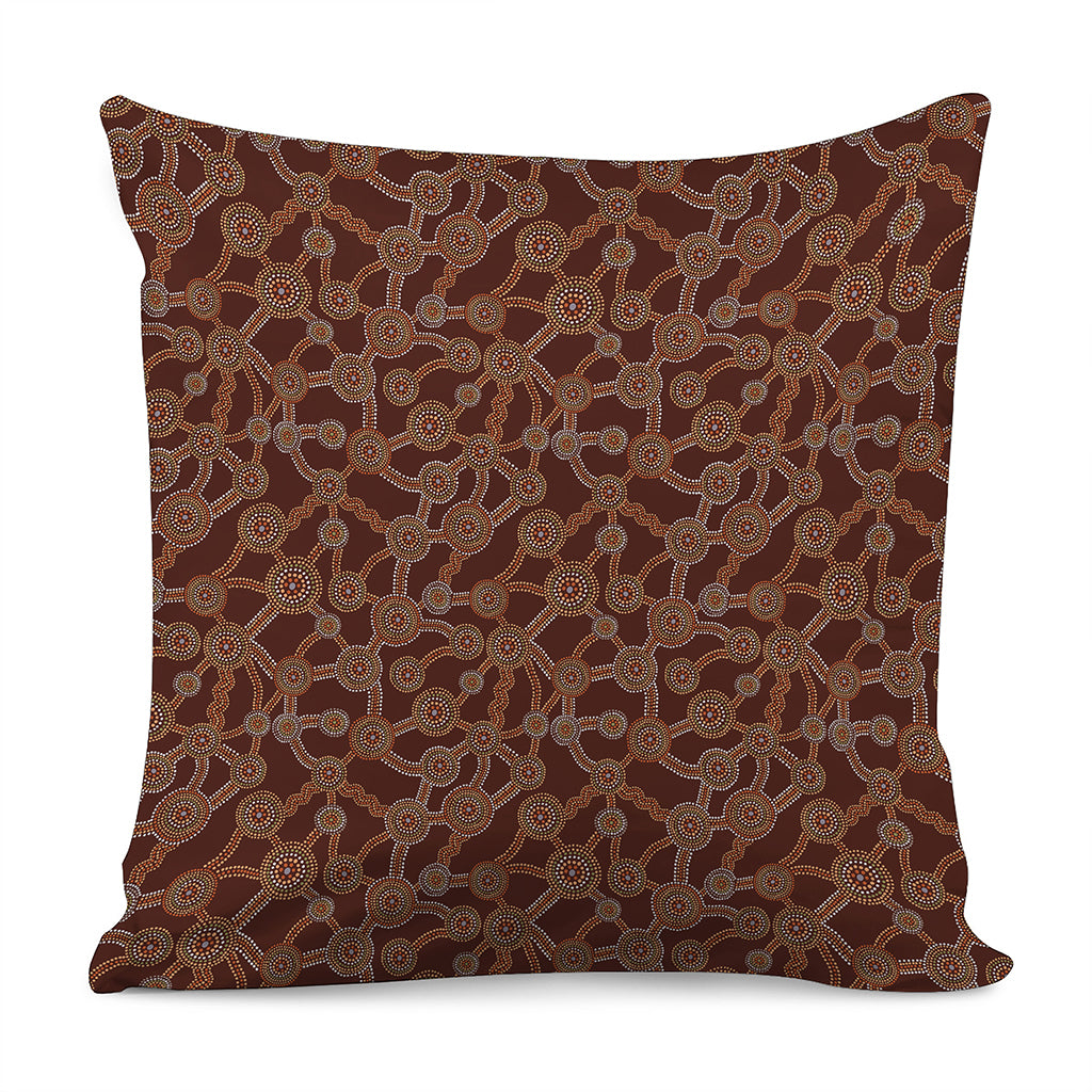 Aboriginal Indigenous Dot Pattern Print Pillow Cover