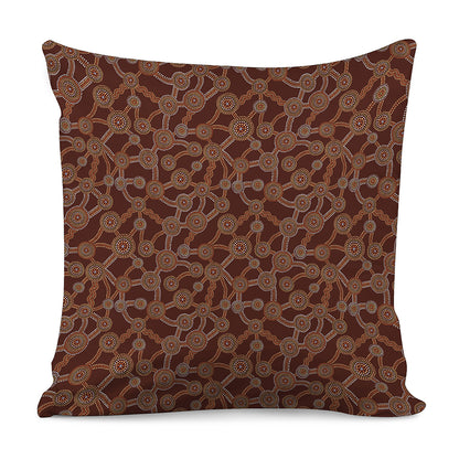 Aboriginal Indigenous Dot Pattern Print Pillow Cover