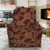 Aboriginal Indigenous Dot Pattern Print Recliner Slipcover