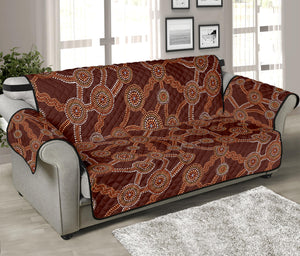 Aboriginal Indigenous Dot Pattern Print Sofa Protector