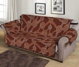 Aboriginal Indigenous Dot Pattern Print Sofa Protector