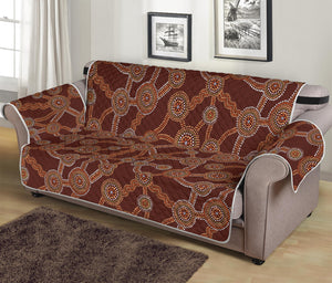 Aboriginal Indigenous Dot Pattern Print Sofa Protector