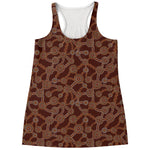 Aboriginal Indigenous Dot Pattern Print Women's Racerback Tank Top