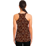 Aboriginal Indigenous Dot Pattern Print Women's Racerback Tank Top