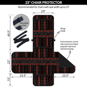 Aboriginal Indigenous Pattern Print Armchair Protector