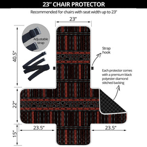 Aboriginal Indigenous Pattern Print Armchair Protector