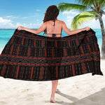 Aboriginal Indigenous Pattern Print Beach Sarong Wrap