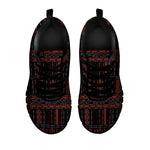 Aboriginal Indigenous Pattern Print Black Sneakers