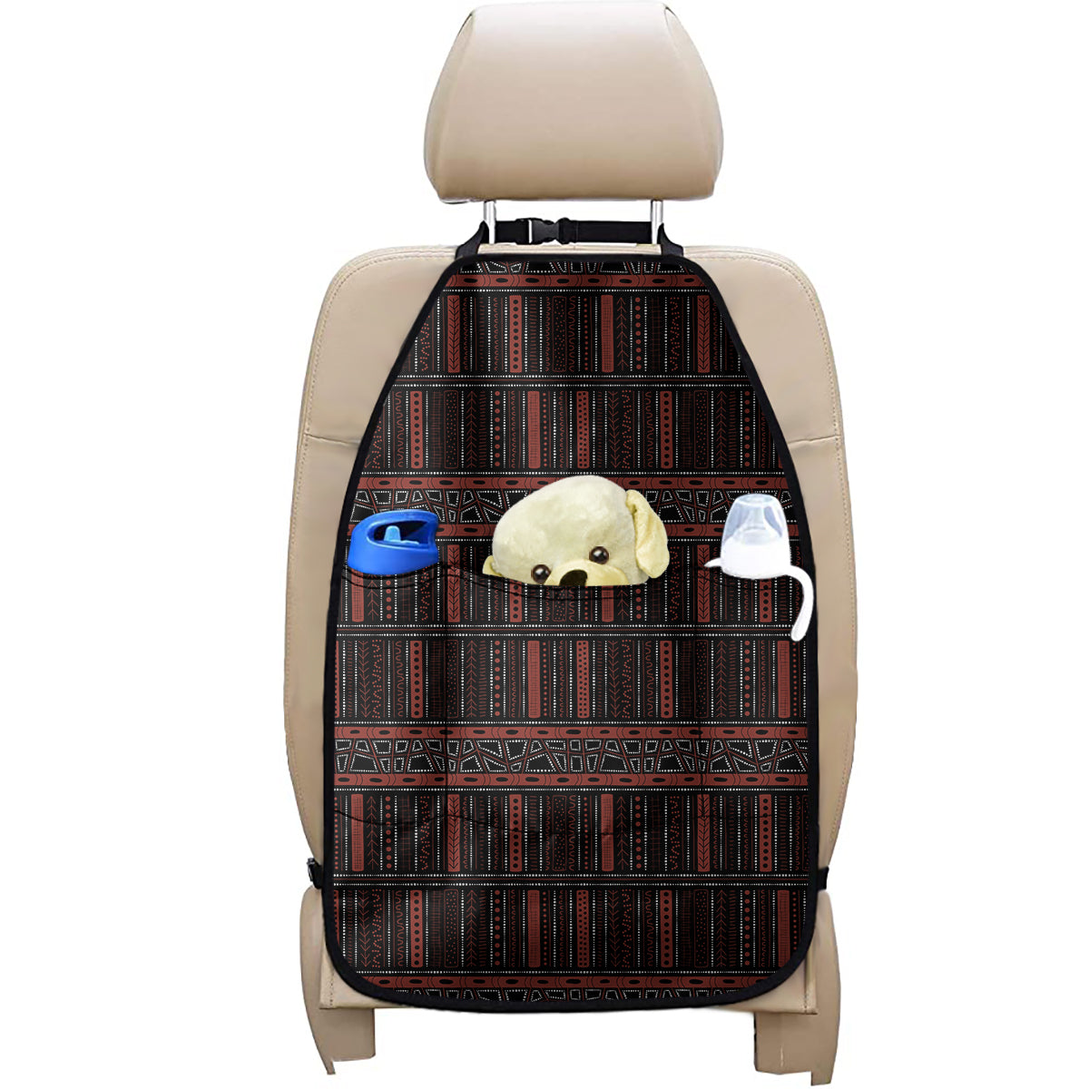 Aboriginal Indigenous Pattern Print Car Seat Organizers