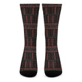 Aboriginal Indigenous Pattern Print Crew Socks