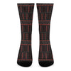 Aboriginal Indigenous Pattern Print Crew Socks