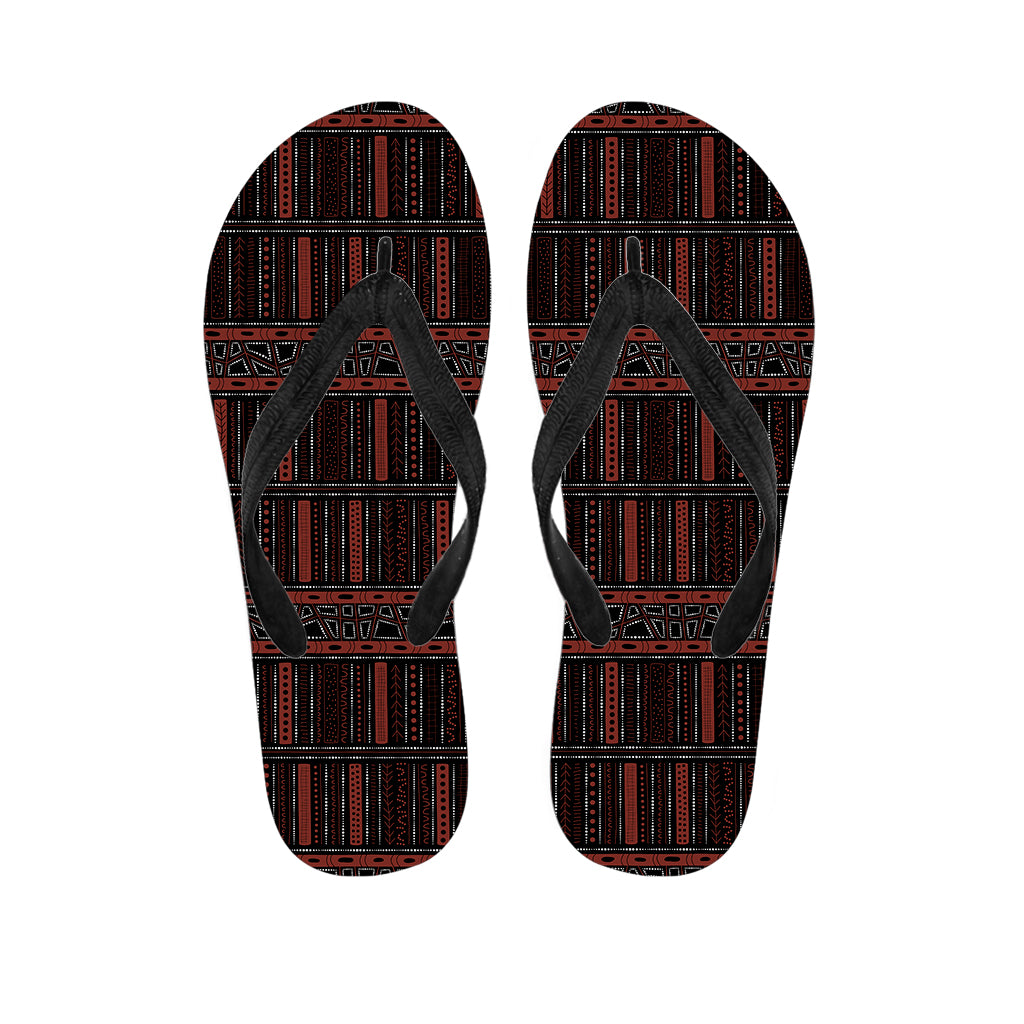 Aboriginal Indigenous Pattern Print Flip Flops