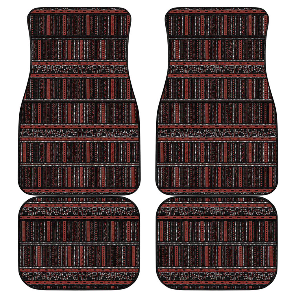 Aboriginal Indigenous Pattern Print Front and Back Car Floor Mats