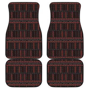 Aboriginal Indigenous Pattern Print Front and Back Car Floor Mats